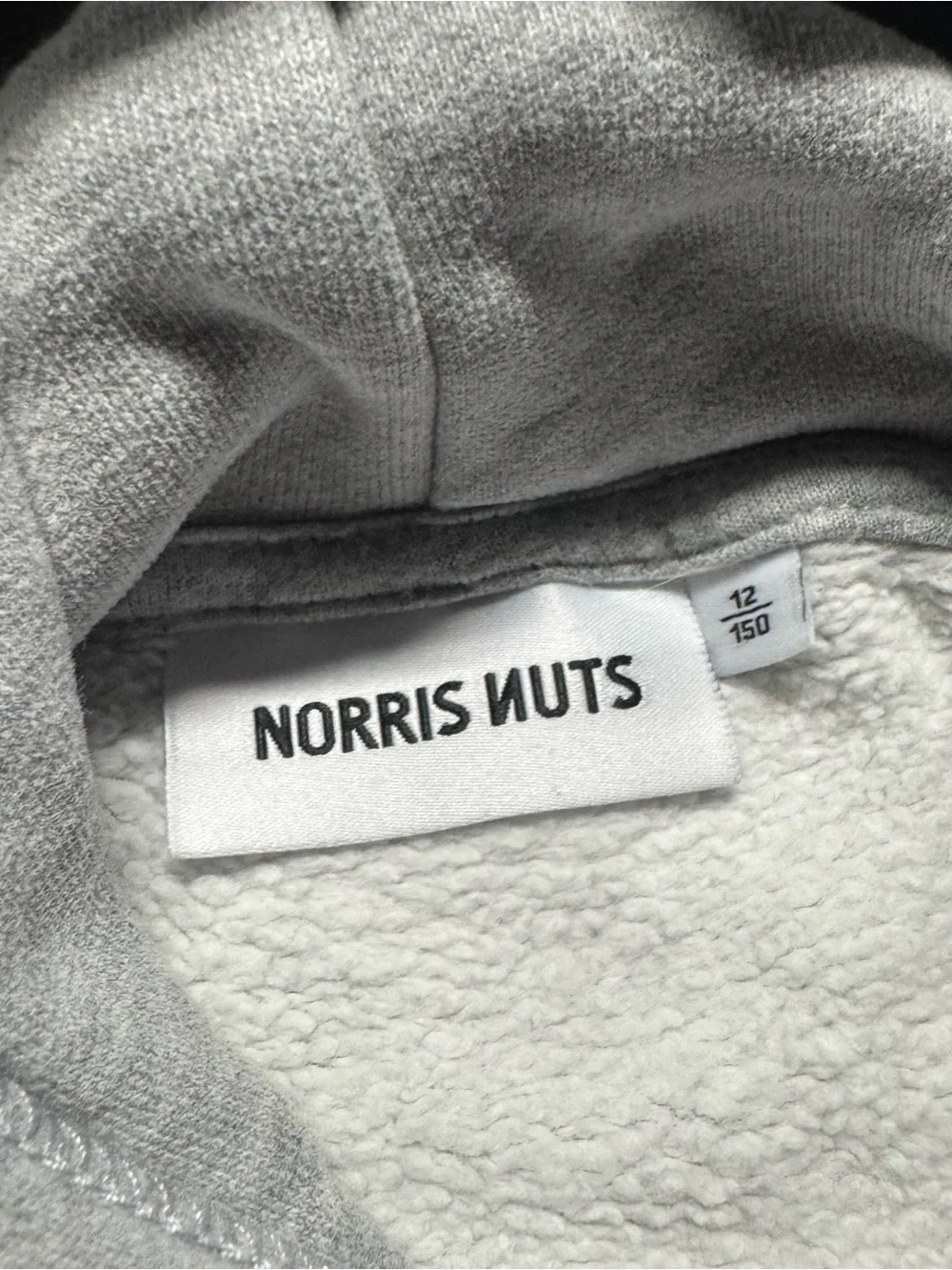 Norris Nuts Legends Gray Hoodie Youth Size 12 Fleece Pullover Sweatshirt